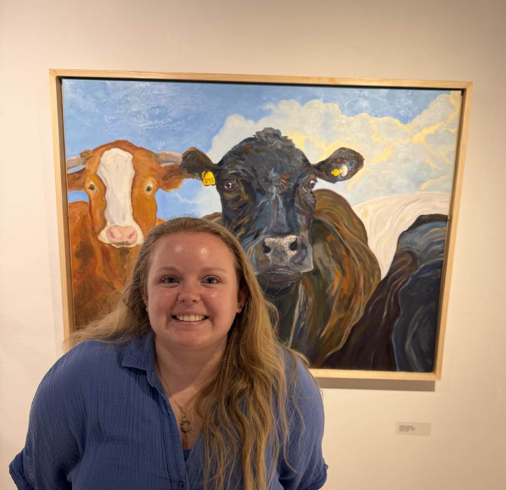 on display photo with the artist